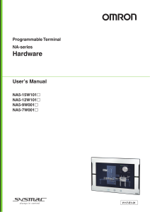V117-E1-01 NA Series HMI Hardware User Manual