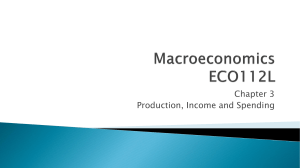 Chapter 3 - Production, Income and Spending(1)