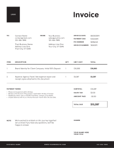 Invoice Template 1 (Example)