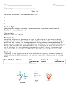 Intermolecular Forces Lab