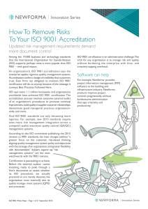 White paper-How To Remove Risks To Your ISO 9001 Accreditation-ANZ