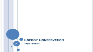 ENERGY CONSERVATION IN BOILERS