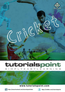cricket tutorial