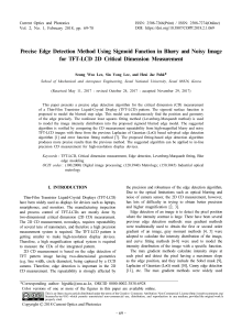 Precise Edge Detection Method Using Sigmoid Function in Blurry and Noisy Image for TFT-LCD 2D Critical Dimension Measurement