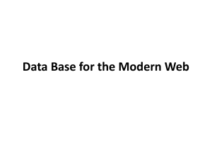 MongoDB Database for Modern Web