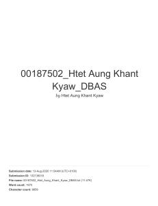 00187502 Htet Aung Khant Kyaw DBAS