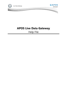 APOS Live Data Gateway