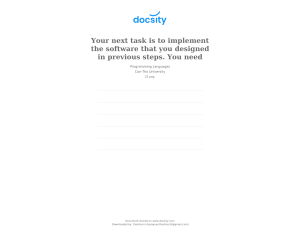 docsity-your-next-task-is-to-implement-the-software-that-you-designed-in-previous-steps-you-need