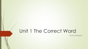 Unit-1-The-Correct-Word