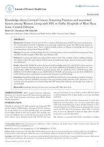 knowledge-about-cervical-cancer-screening-practices-and-associated-factors-among-women-living-with-hiv-in-public-hospita