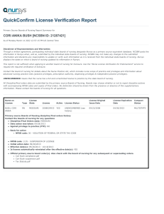 Nursys-QuickConfirm-License-Verification-Report 2022 03 14