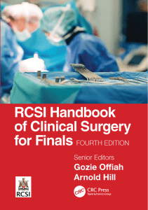 RCSI Handbook of Clinical Surgery for Fina - Gozie Offiah