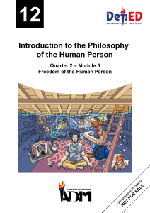 Signed off Introduction to Philosophy12 q2 m5 Freedom of the Human Person v3