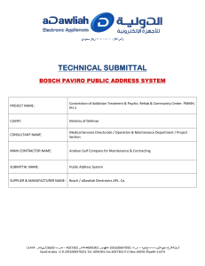 Public Address System Material Submittal - PMMH Project ( Optimized )