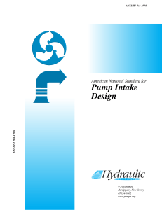 ANSI-HI 9.8-Pump Intake Design
