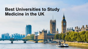 Best Universities to Study Medicine in the UK