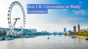 Best UK Universities to Study Economics