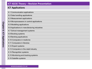 6. ICT Applications