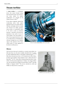 History - The first turbine