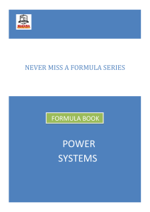 POWER SYSTEMS NEVER MISS A FORMULA