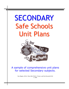 secondary safe schools resource