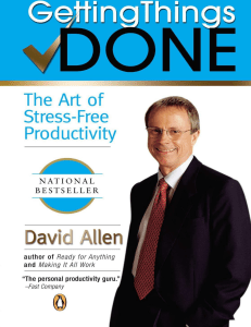 David Allen - David Allen Getting Things Done The Art of Stress-Free Productivity Penguin 358 pages-Penguin Random House (2020)
