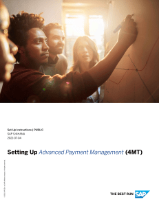Setting Up Advanced Payment Management 4MT
