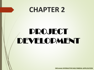Chapter 2 Project Development