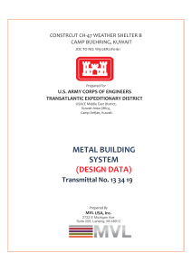 METAL BUILDING SYSTEM W912ER21F0161  08.02.2022