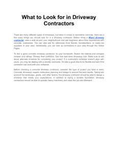 What to Look for in Driveway Contractors