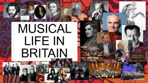Musical life in Britain