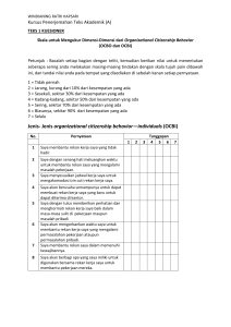 Kuesioner OCBO dan OCBI: Mengukur Perilaku Kewargaan Organisasi