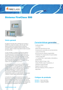 Fireclass Sistema FireClass 500 Datasheet