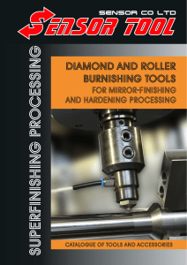 SENSOR-TOOL burnishing tools catalogue