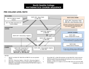 10 Math Sequence