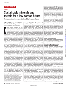 2020 AAAS Sustainable minerals and metals for a low-carbon future
