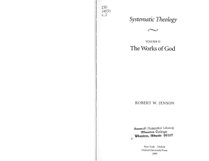 Jenson-1999 Systematic Theology Volume 2 The works of God Scanned