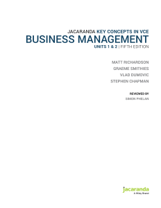 Year 11 Business Textbook - 5th edition