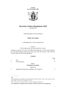 Electricity Safety Regulations 2010 (1)
