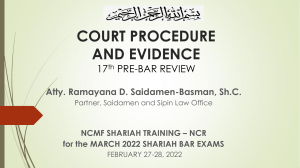 NCMF PREBAR Court-Procedure 01Mar2022