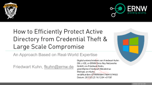 Protect Active Directory Credential Theft