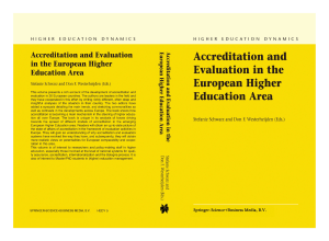 Accreditation and Evaluation in the EHEA