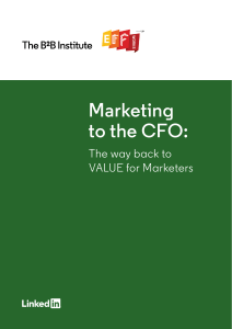Marketing to the CFO
