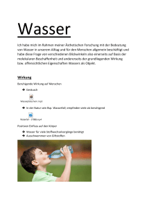 Wasser: Bedeutung, Eigenschaften & Wirkung