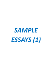 5   Sample Esaay 連實用Vocab