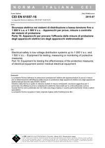 CEI EN 61557-16: Electrical Safety Standard