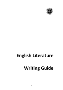 English Literature Writing Guide final