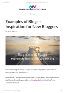 19 Examples of Blogs That Are Loved by Their Visitors - 2022