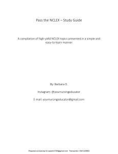 NCLEX Study Guide Ver 2