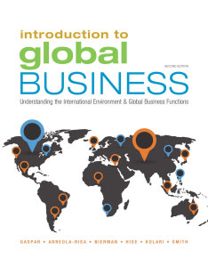 Introduction to Global Business Understanding the International Environment  Global Business Functions by Julian Gaspar, James Kolari, Richard Hise, Leonard Bierman, L. Murphy Smith (z-lib.org)
